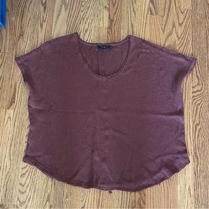 Free People waffle shirt